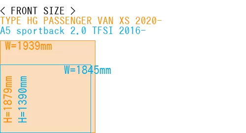#TYPE HG PASSENGER VAN XS 2020- + A5 sportback 2.0 TFSI 2016-